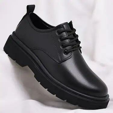 Chaussures Derby en Cuir Noir