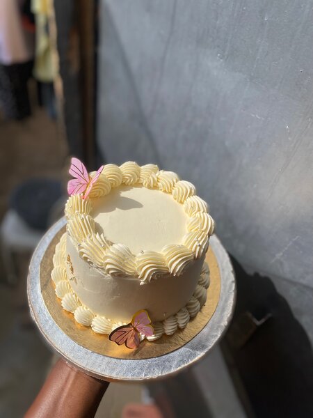 Gâteau Vanille Papillon