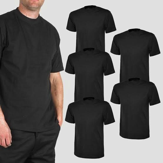 Lot de 5 T-shirts noirs
