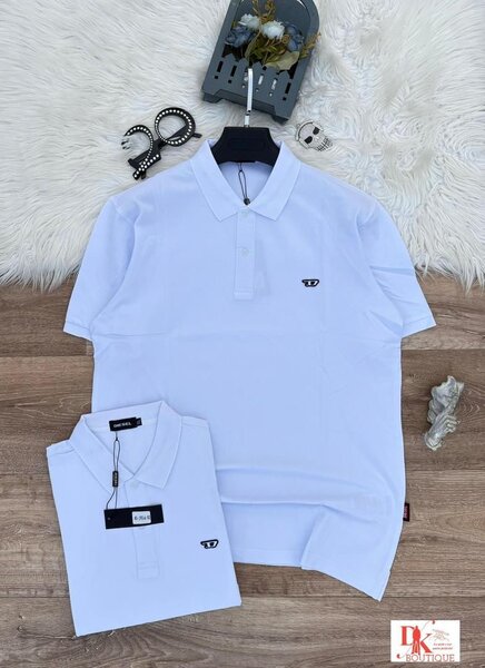 Polo blanc classique homme