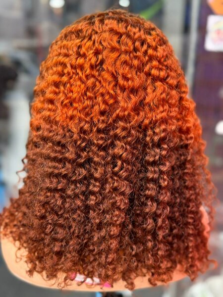 Perruque Bouclée Rouille