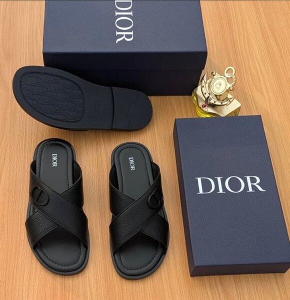 Sandales Dior noires pour homme