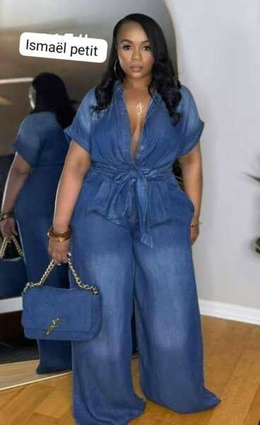 Robe longue en jean élégante