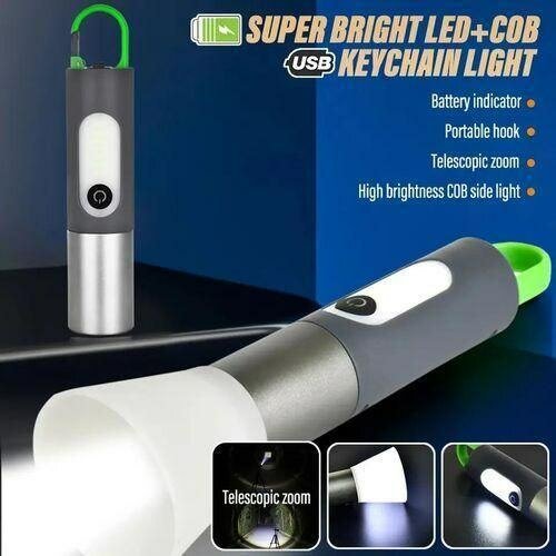 Lampe de poche LED USB portable
