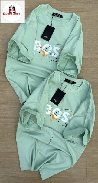 T-Shirt Verte Graphique Homme