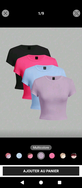 T-shirts basiques à l'unité