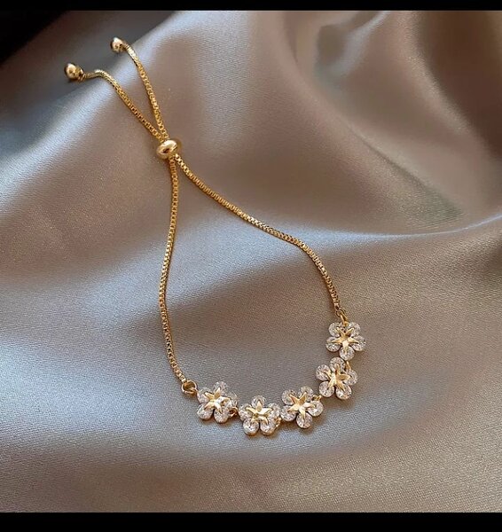 Bracelet Fleur en Or