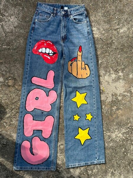 Female Jean painting