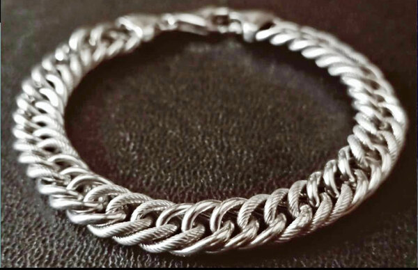 Bracelet en argent torsadé