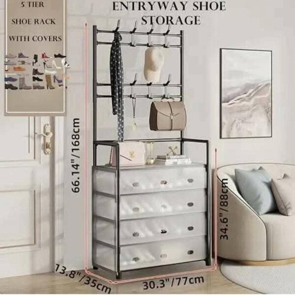 Étagère à chaussures 5 niveaux