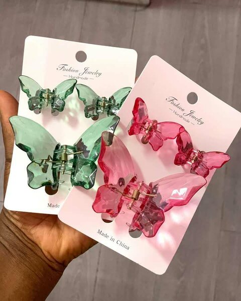 3 in 1 butterfly hair clips
