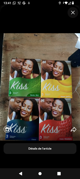 Préservatifs Kiss assortis
