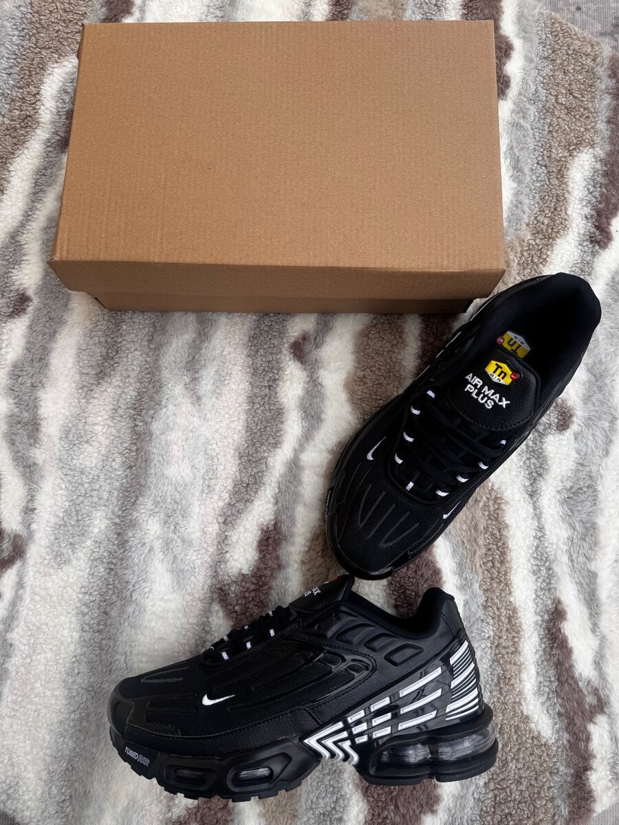 Baskets noires Air Max confort