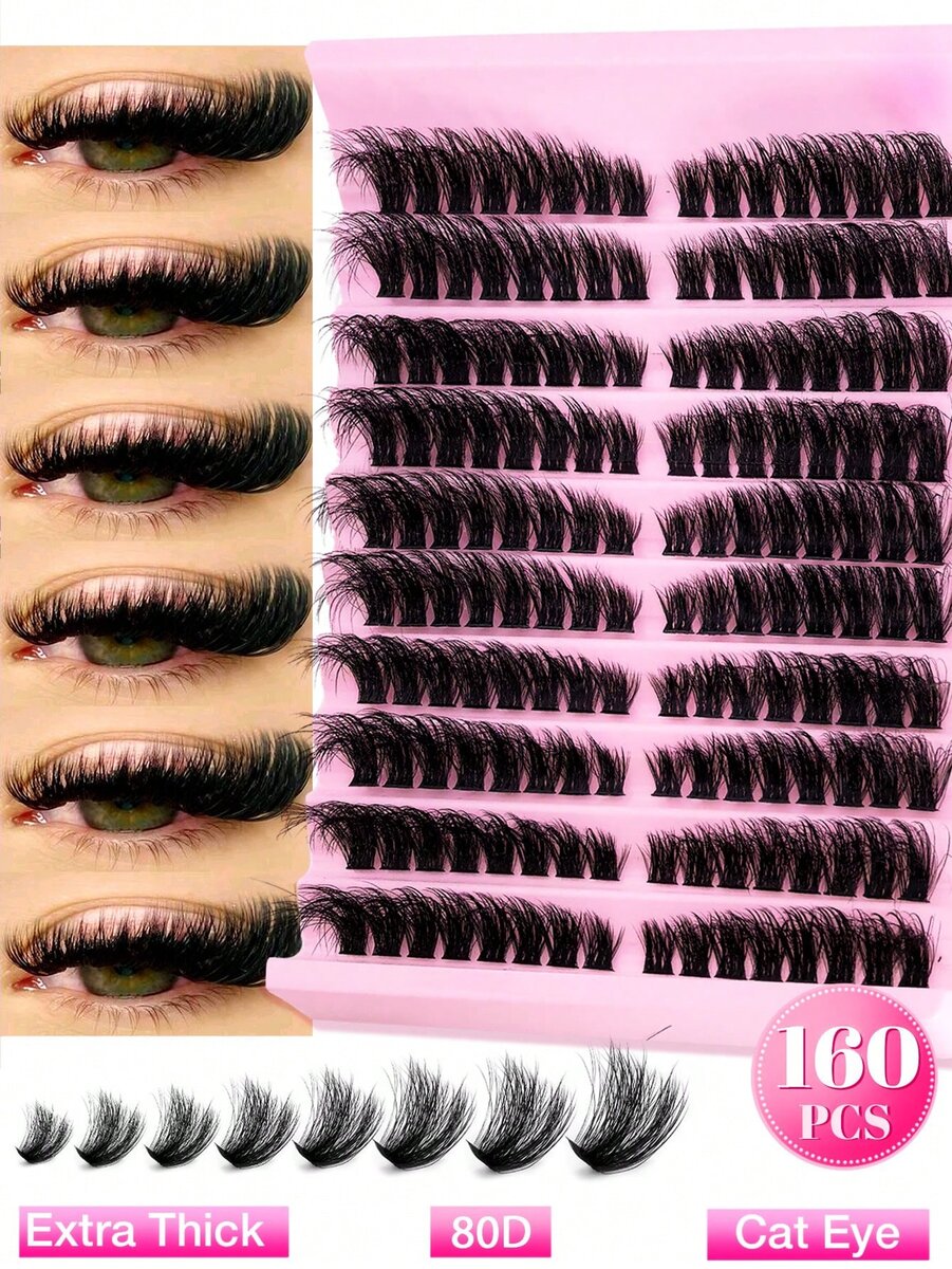 Faux cils volumineux 160 pcs