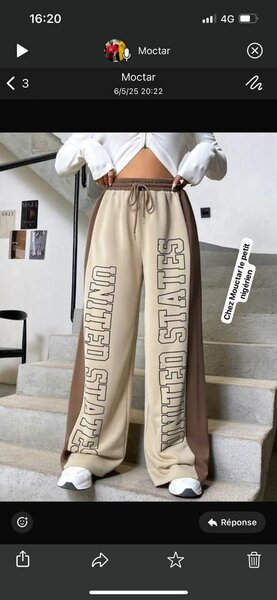 Pantalons amples "United States"