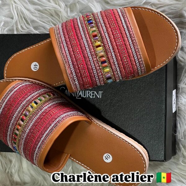 Sandales perlées artisanales