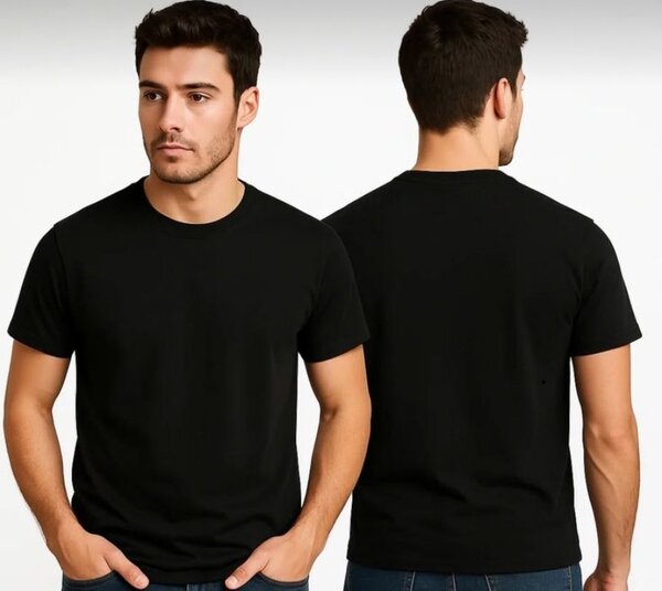 T-shirt noir basique homme