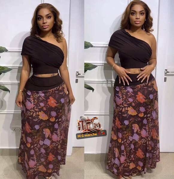 Robe asymétrique élégante