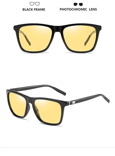 LIOUMO Photochromic & Polarized Night Vision Sunglasses