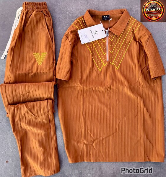 Ensemble Homme Marron Élégant