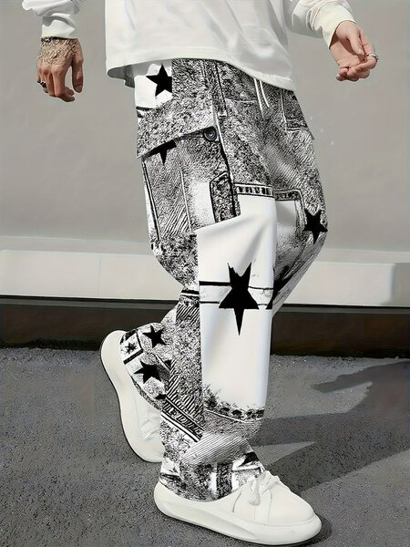 Pantalon cargo imprimé pour hommes