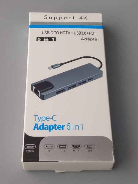 Adaptateur type-C vers HDMI, USB, RJ45, type-C