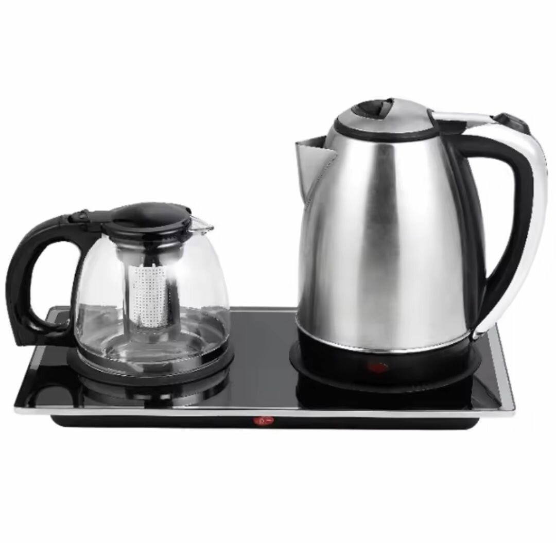 Bouilloire Électrique en Inox avec Théière