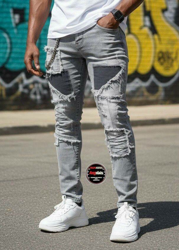 Jeans déchirés tendance homme