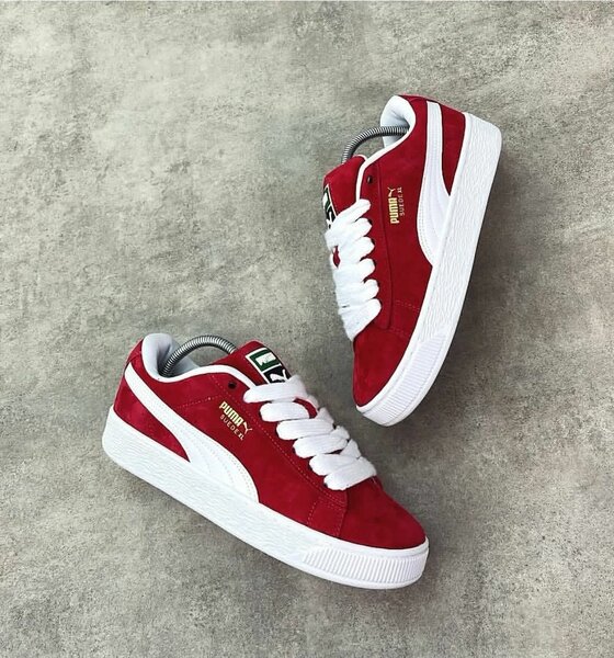 Puma Suède xl rouge et blanche