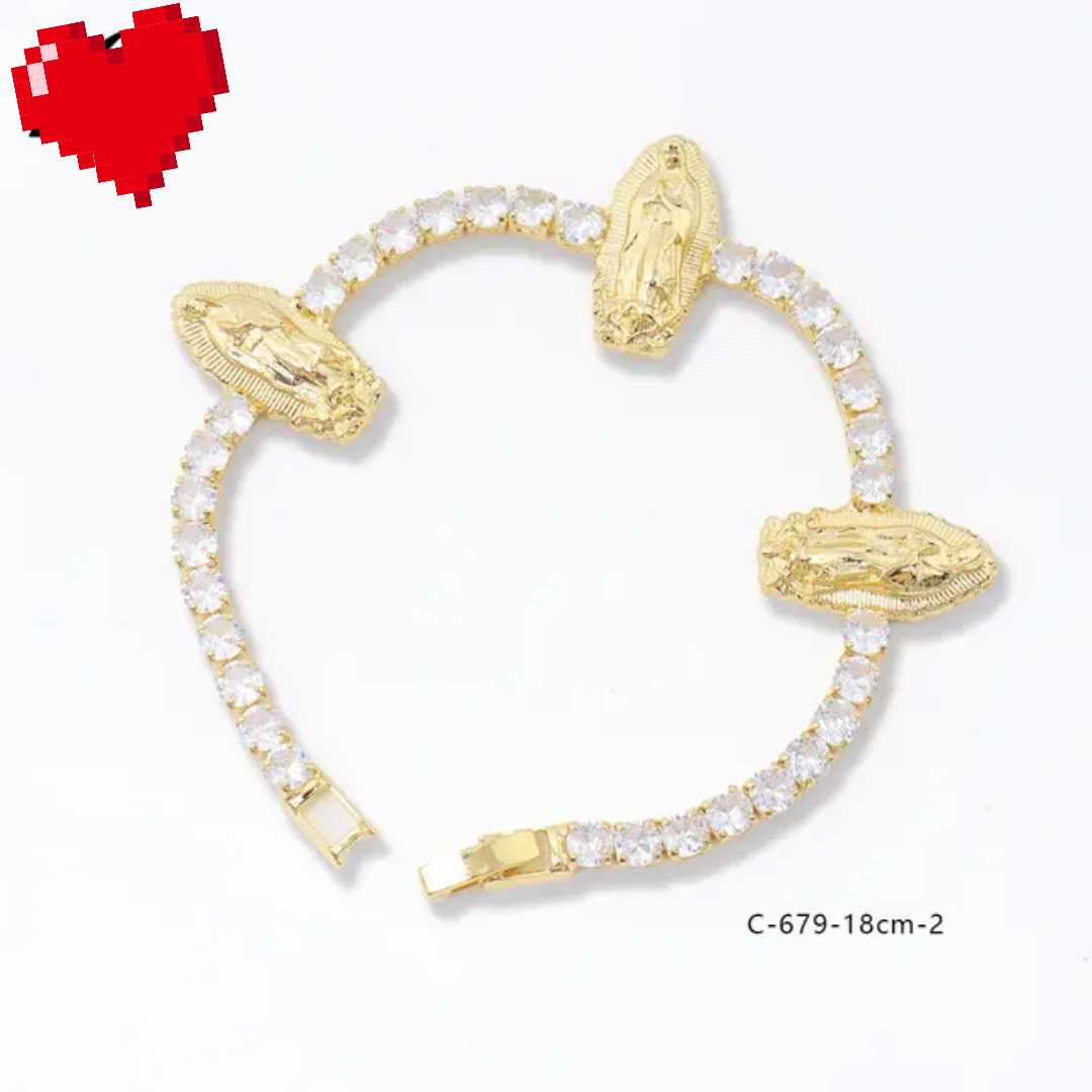 Bracelet religieux plaqué