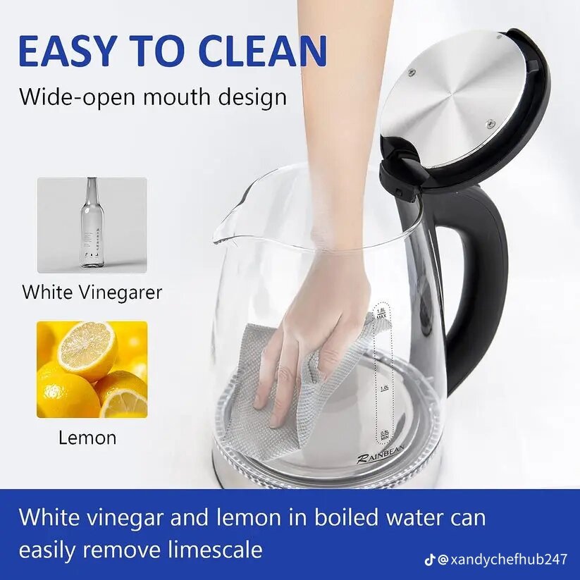 Portable glass kettle