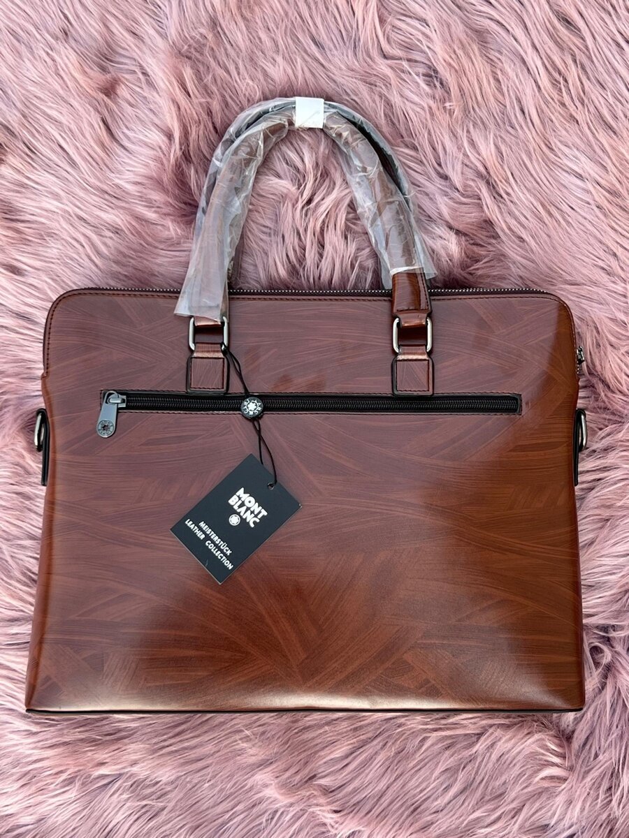 Versatile Montblanc Leather Laptop Bags