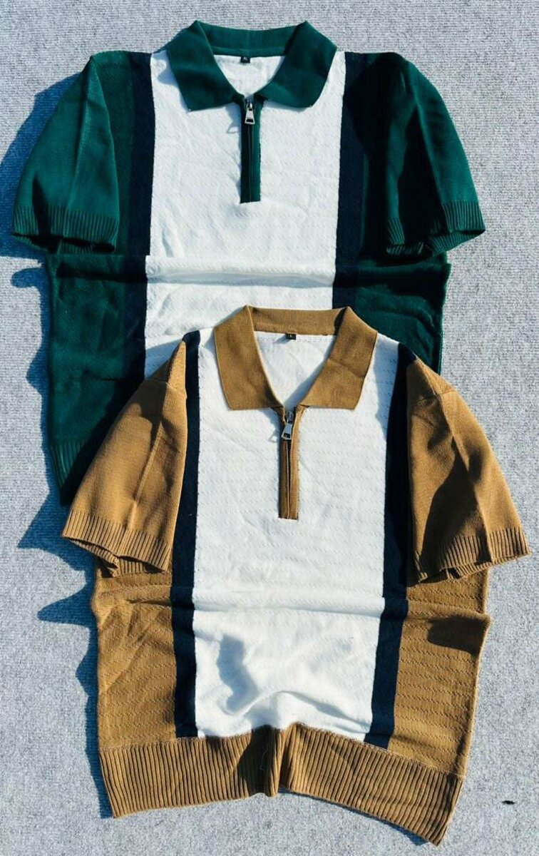 Polos en maille à zip