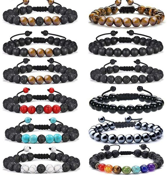 Colorful Beaded Bracelets Set