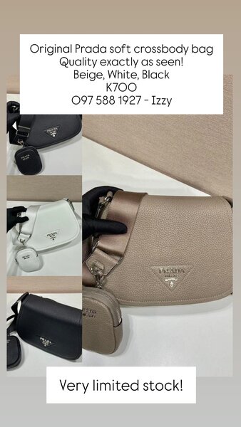 Original Prada Soft Crossbody Bag