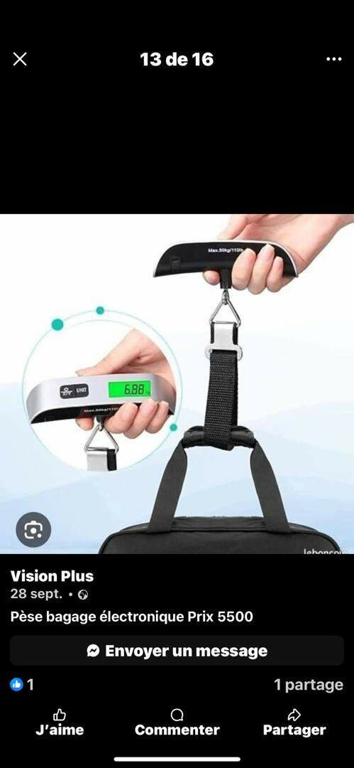 Balance électronique de bagages