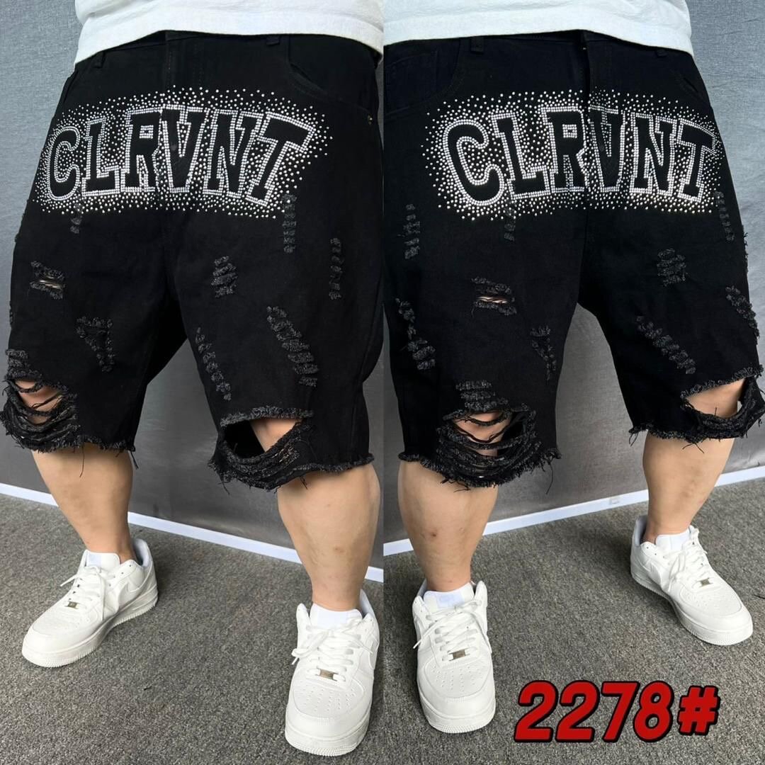 Shorts en jean avec strass