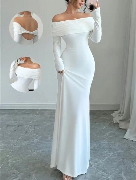 Robe Longue Épaules Dénudées