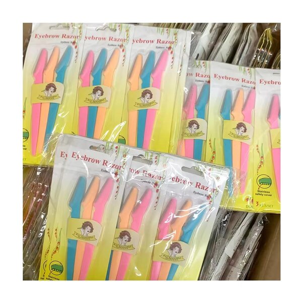 Rasoirs à sourcils colorés