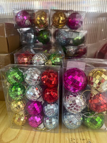 Boules de Noël Miroir Multicolores