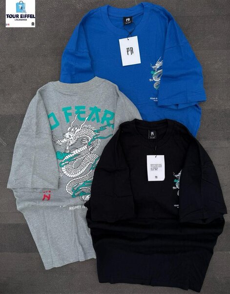 T-shirt dragon motif unisex