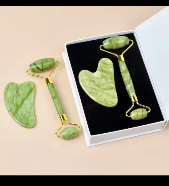 Set de massage visage en jade