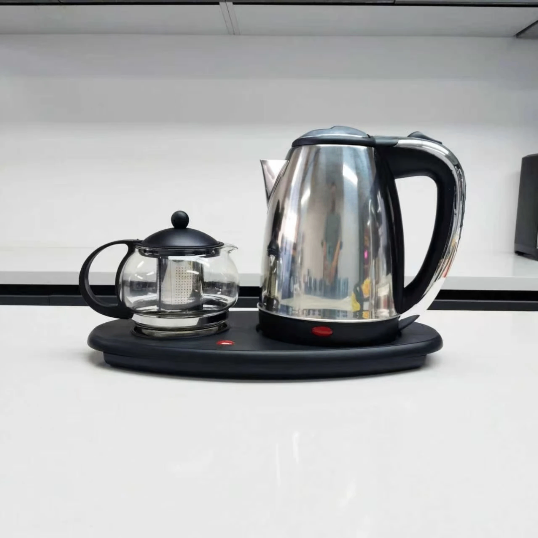 Bouilloire Électrique en Inox avec Théière