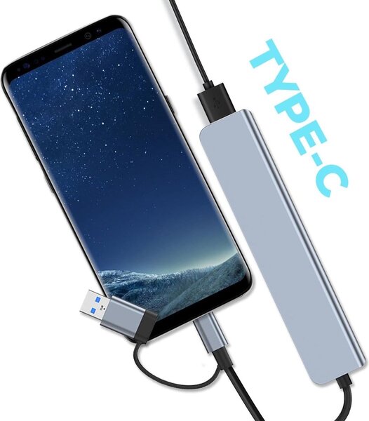 Adaptateur Multiport USB Hub pour appareils USB-C et USB-A