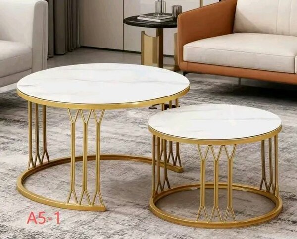 Table basse ronde en marbre