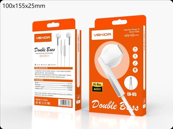 Vekida Double Bass Earphones