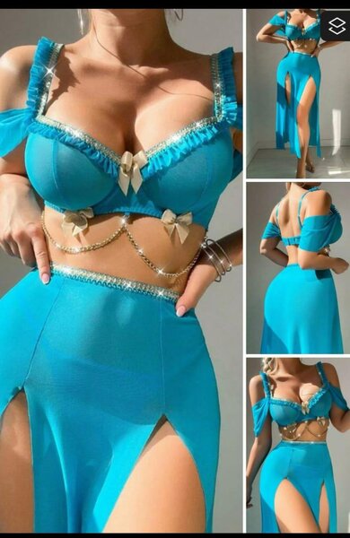 Ensemble Bleu Coquet