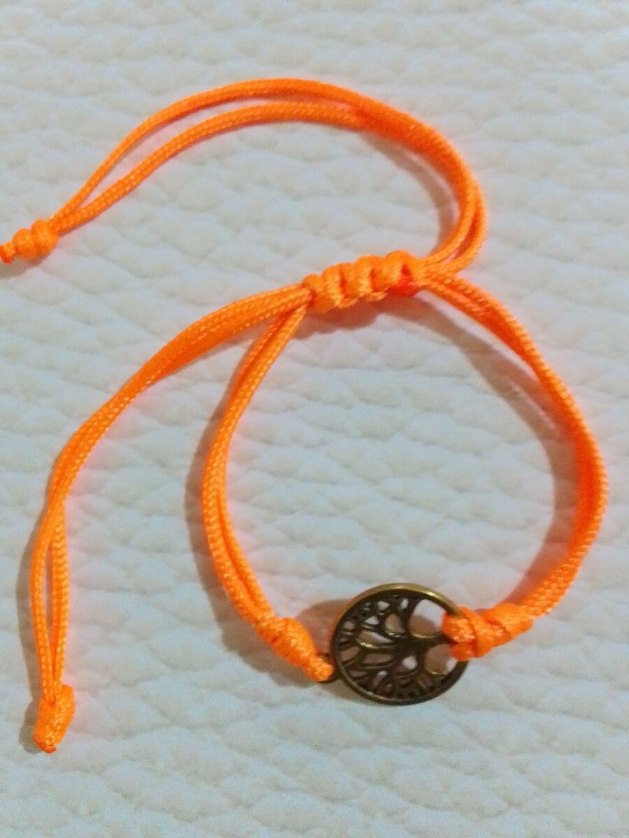Bracelet arbre de vie orange