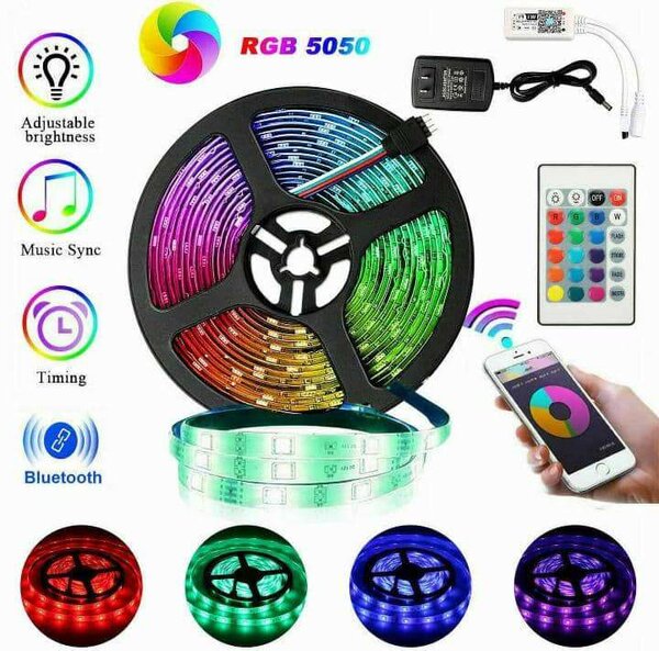 Lumières de bande LED Chaîne lumineuse de salon de décoratio