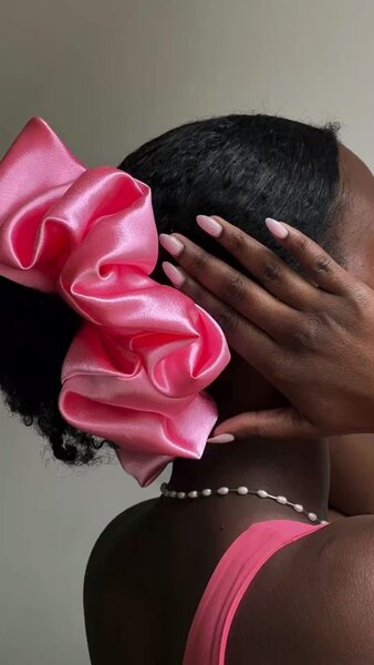 Chouchous en satin colorés